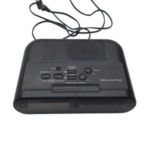 Sony ICF-C243 Dream Machine Clock Radio -‎ Large RED display, AM/FM, Works!
